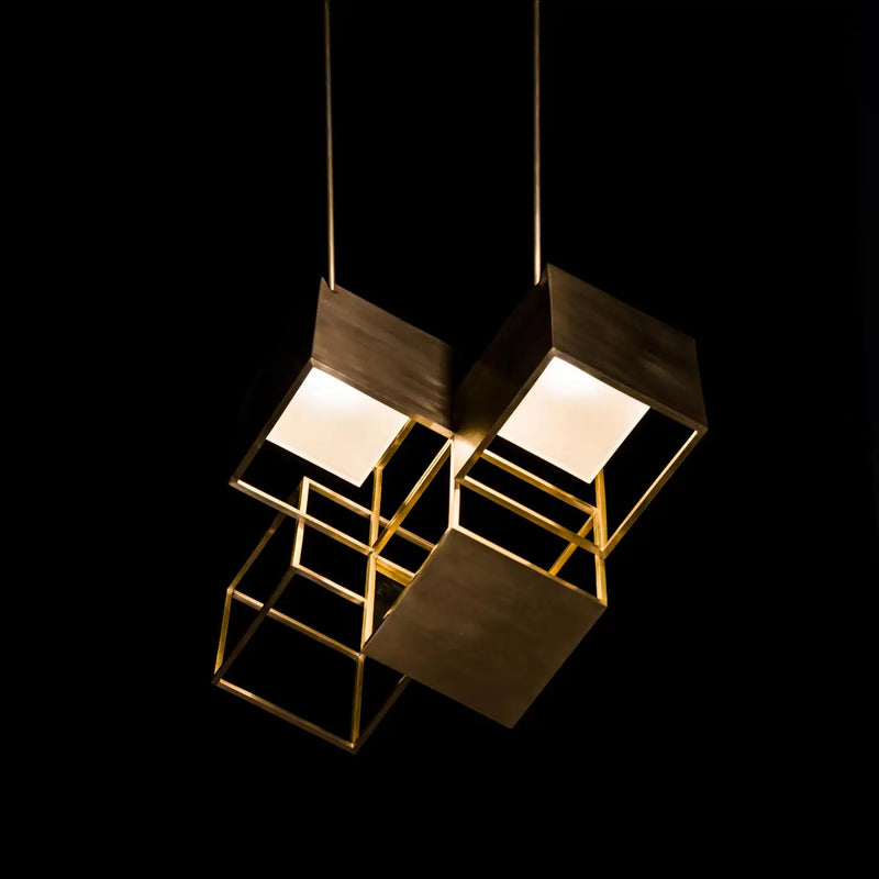 Riflesso Dorato Luxury Handmade Solid Brass & Steel Chandelier - Luxury Furniture by Touched Interiors