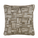 Lexington Ivory Geometric Velvet Cushion