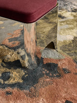 Serge Lesage Mask Sugar Cane Rug in sugar cane, detail