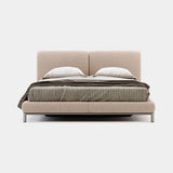 Domkapa Margot Bed, provence Old Rose velvet with Onyx Polished tubing