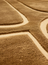 Serge Lesage Olympe Iced Coffee Rug in iced coffee, detail