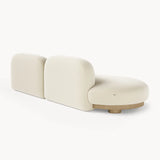 Dolmen Opal Sofa in Nobilis Massimo No. 2 10875-03 fabric, natural oak base, third view