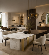 Jetclass Oslo Dining Table, styled in a dining room