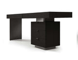 Oston Office Desk - Smoke Oak - Right Hand Drawers