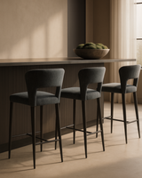 Pari II Bar Stool - London Steel