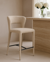 Pari I Bar Stool - Chex Boucle Steam