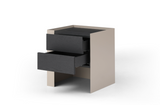 Tunica Bedside Table - Taupe - Pair