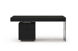 Oston Desk - Smoke Oak - Left Hand Drawers