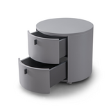 Sims Bedside -  Matte Grey