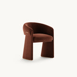 Mezzo Collection Shelbourne Dining Chair, Alhambra Jimena fabric, polished brass, available from Touched Interiors UK