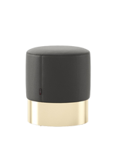 Laskasas Isaac Pouf: Luxury Upholstered Pouf
