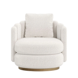 Casa Magna Contour Swivel Armchair: Opulant & Modern Style