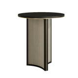 Trésor Luxury Round Top & Antique Brass Base Side Table