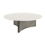 Trésor Luxury Round Natural Stone Top Coffee Table B