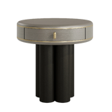 Casa Magna Ethereal Bedside Table: Sophisticated & Graceful Design