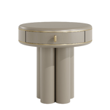 Casa Magna Ethereal Bedside Table: Sophisticated & Graceful Design