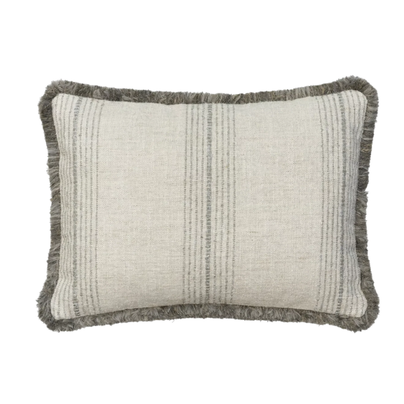 Atrani Striped Contemporary Linen Cushion