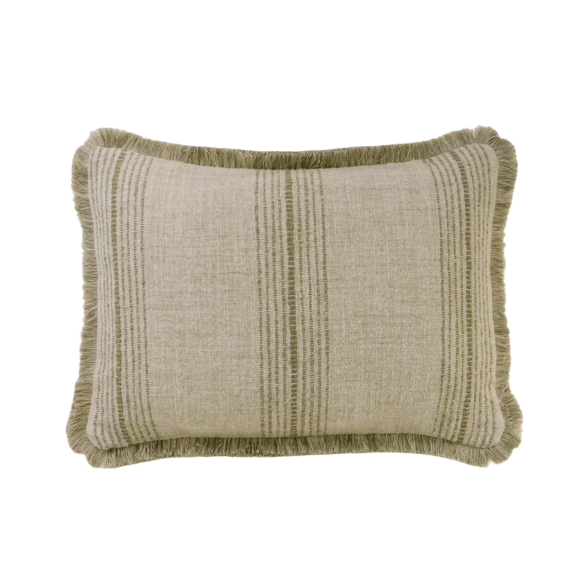 Atrani Striped Contemporary Linen Cushion 