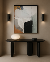 Underline Console Table - Black Oak