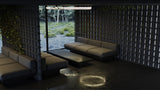 United Alabaster Halo Pipe Pendant Light, view 3