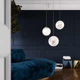 United Alabaster Moon Cluster Pendant Light, view 4