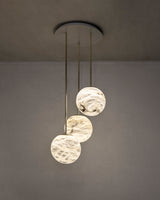United Alabaster Moon Cluster Pendant Light, view 2
