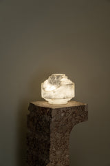 United Alabaster Wireless Cala Table Lamp in natural alabaster