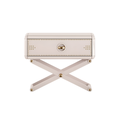 Warrior Nightstand by Fairytale: Luxury & Lacquered Wood and Polished Brass