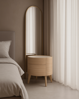 Weston Bedside Table - Ash Oak