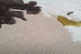 Serge Lesage World Soft Grey Round Rug in soft grey, detail