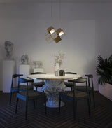 Riflesso Dorato Luxury Handmade Solid Brass & Steel Chandelier