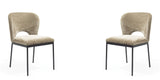 Wolfie Dining Chair - Set of 2 - Olive