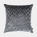 Abstract Velvet Metallic Effect Luxury Storm Cushion