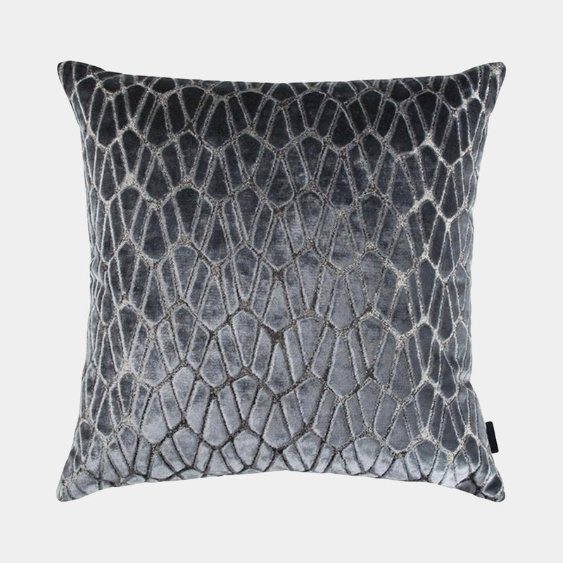 Abstract Velvet Metallic Effect Luxury Storm Cushion