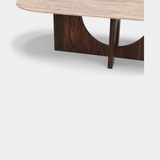 Caffe Latte Affogato Oval Dining Table, detail