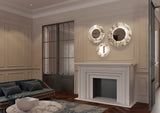 United Alabaster Mirror Disc Wall Light, view 4