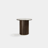 Aldous Round Luxury Side Table, alternative angle