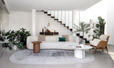 Aldous Round Luxury Side Table styled in a luxury interior