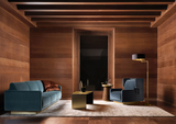 Alessio armchair in a wood panelled study
