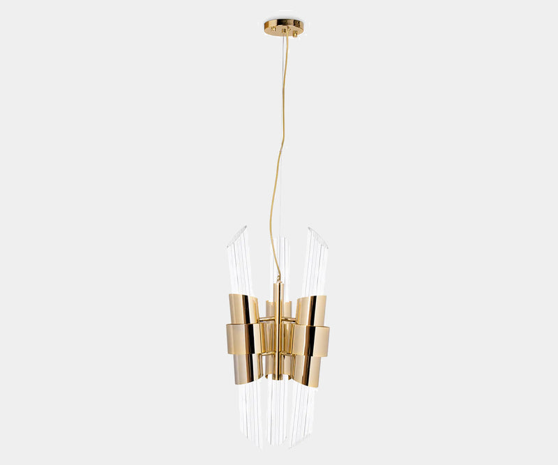 Andromeda Pendant Light - Crystal Glass with Gold Finish