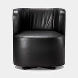 Aperitivo Swivel Leather Luxury Lounge Chair, view 2