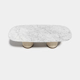 Ashford Oval Leather Base Luxury Dining Table, alternative angle