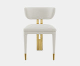 Aureum Dining Chair: Art Deco Gold Glamour 