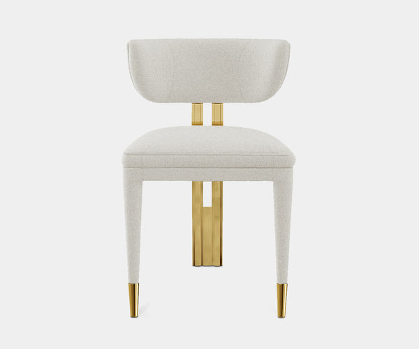 Aureum Dining Chair: Art Deco Gold Glamour 