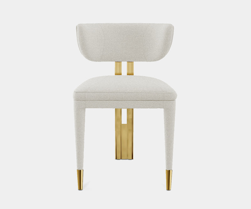 Aureum Dining Chair: Art Deco Gold Glamour 