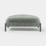 Bassano Corduroy Luxury Ottoman, shown in grey corduroy
