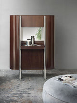 Bassano Oval Luxury Bar Cabinet in a room setting
