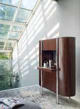 Bassano Oval Luxury Bar Cabinet in a room setting