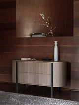 Bassano Oval Luxury Chest of Drawers in a room setting