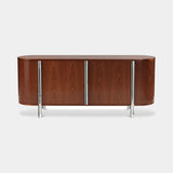 Bassano Oval Luxury Sideboard in coffee moka sablè wood